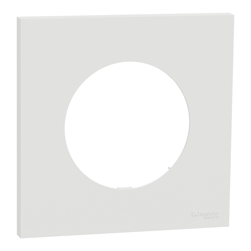 Odace plaque 1 poste blanc